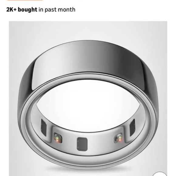 Oura Smart Ring - Sleek Silver Design